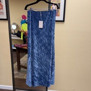 Free People Indigo Maxi Skirt
